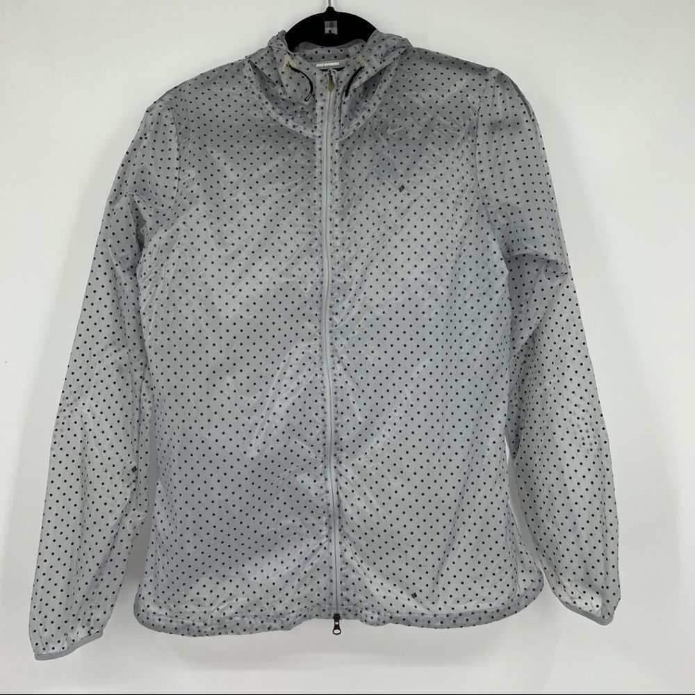Nike Vapor Cyclone Packable Running  Jacket Women's Black Gray Weather Resistant